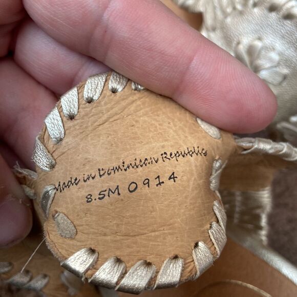 Jack Roger gold sandals - Picture 2 of 5